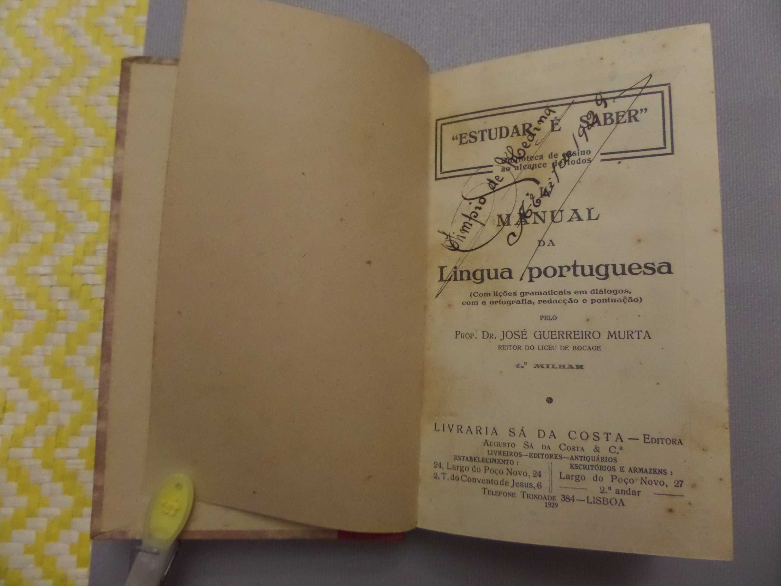 Manual da língua Portuguesa - Prof. Dr José Guerreiro Murta