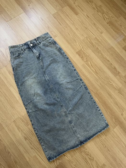 Джинсова спідниця максі