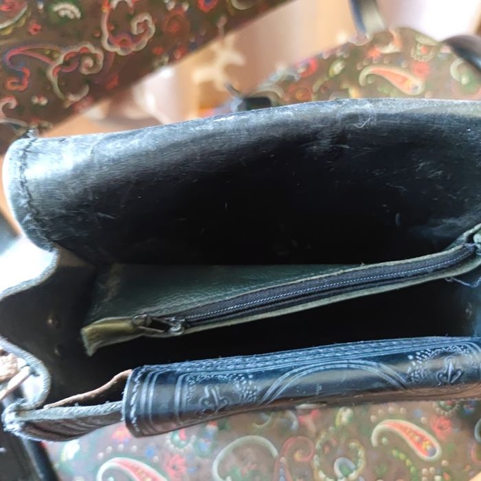 Сумка шкіряна байкерська та інше