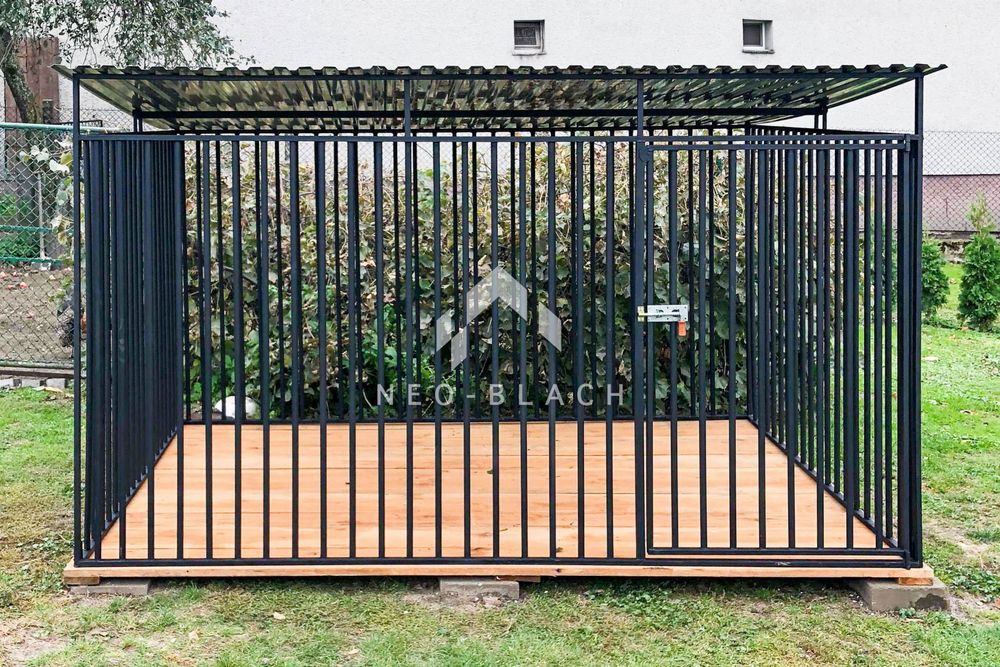 Kojec dla Psów 3x2,5m - Drewniana podłoga NB180 OLX