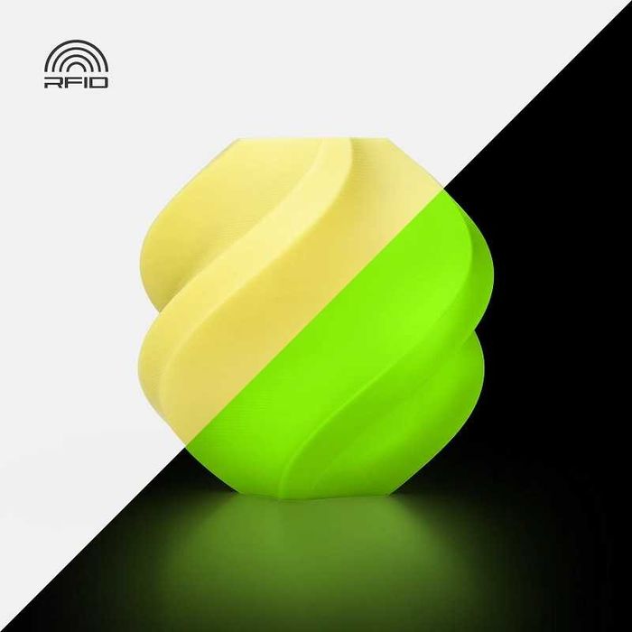 Bambu Lab PLA Glow 1 кг пластик, що світиться (на котушці)