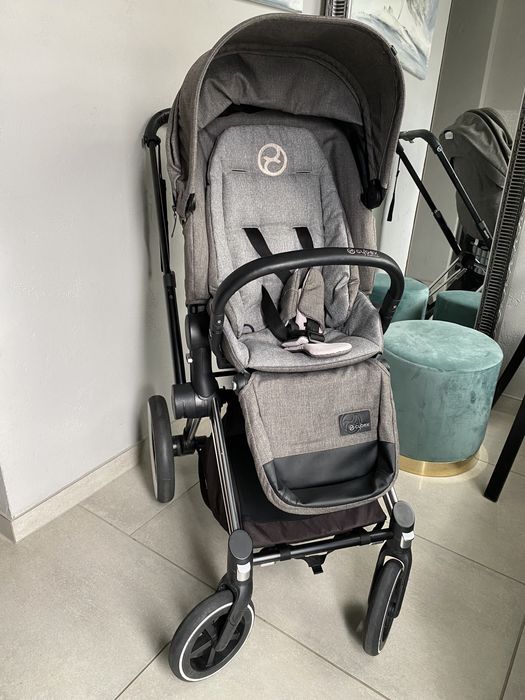 Wózek gondola spacerówka cybex priam lux platinum manhattan grey szary