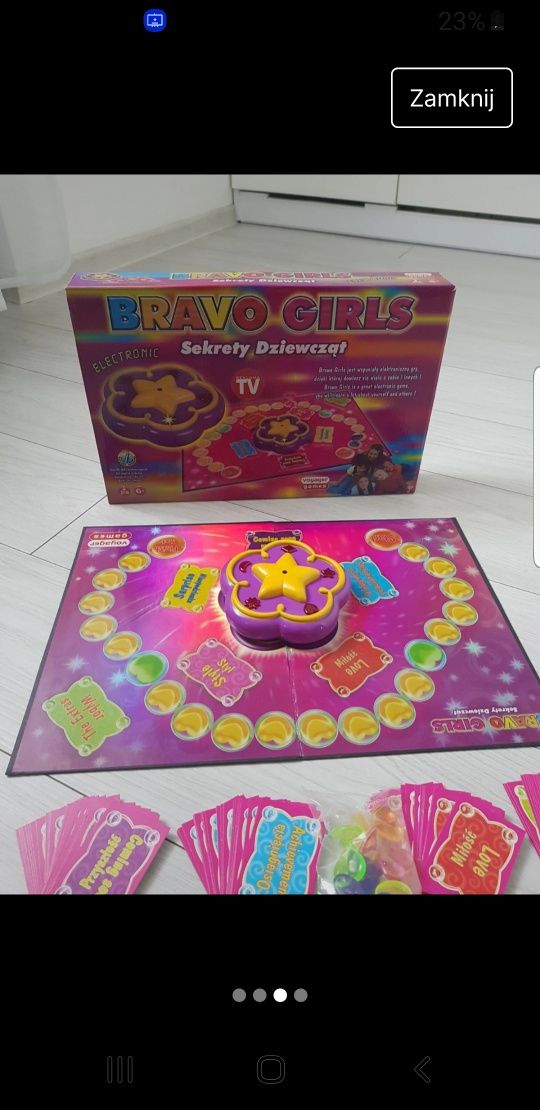 Gra elektroniczna planszowa Bravo Girls