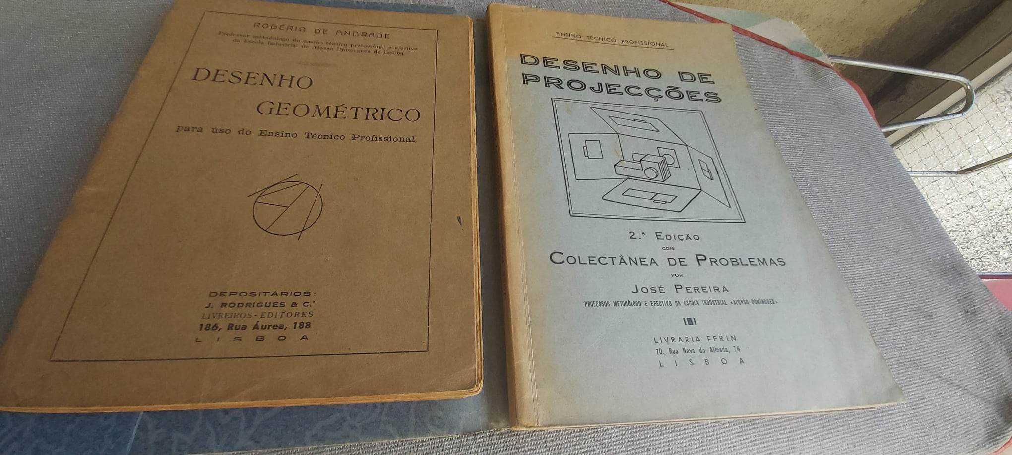 Livros de Desenho Técnico de 1937 (Impecáveis)
