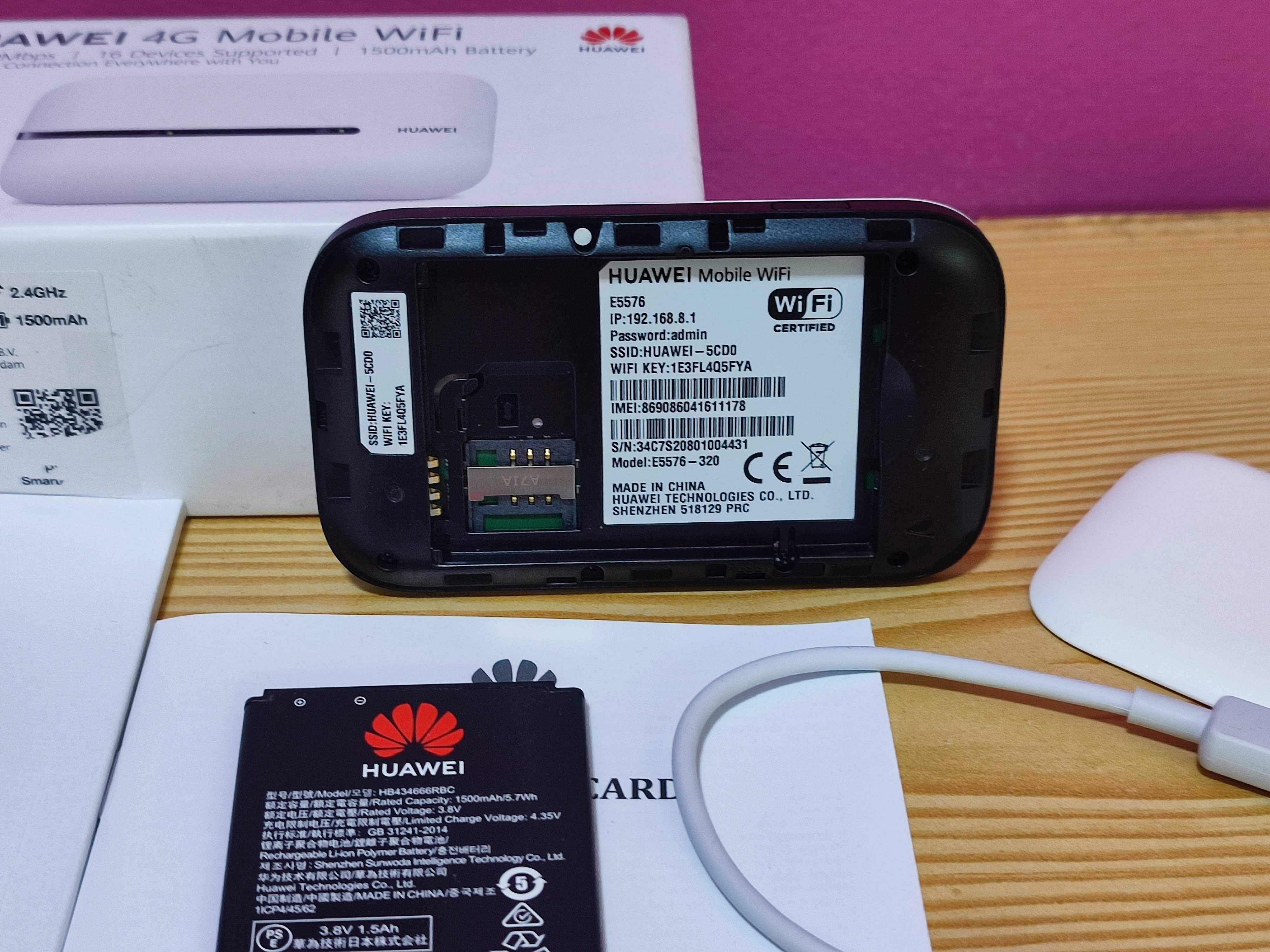 Huawei E5576 4G Router Hotspot