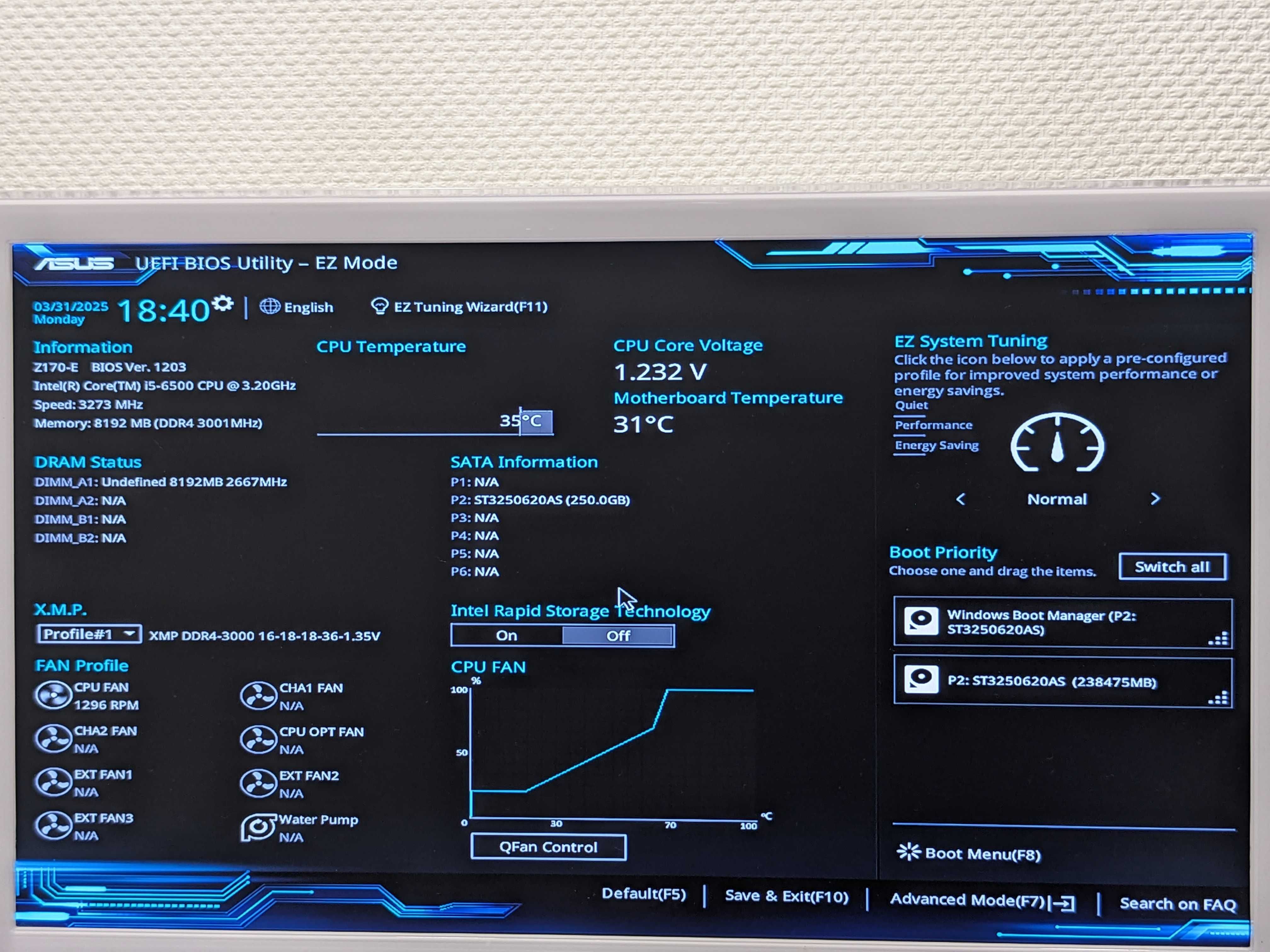 Системний блок i5-6500 / ASUS Z170-E / 8GB DDR4 / 250 HDD