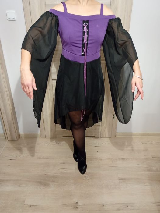 Halloween sukienka wiedźma czarownica