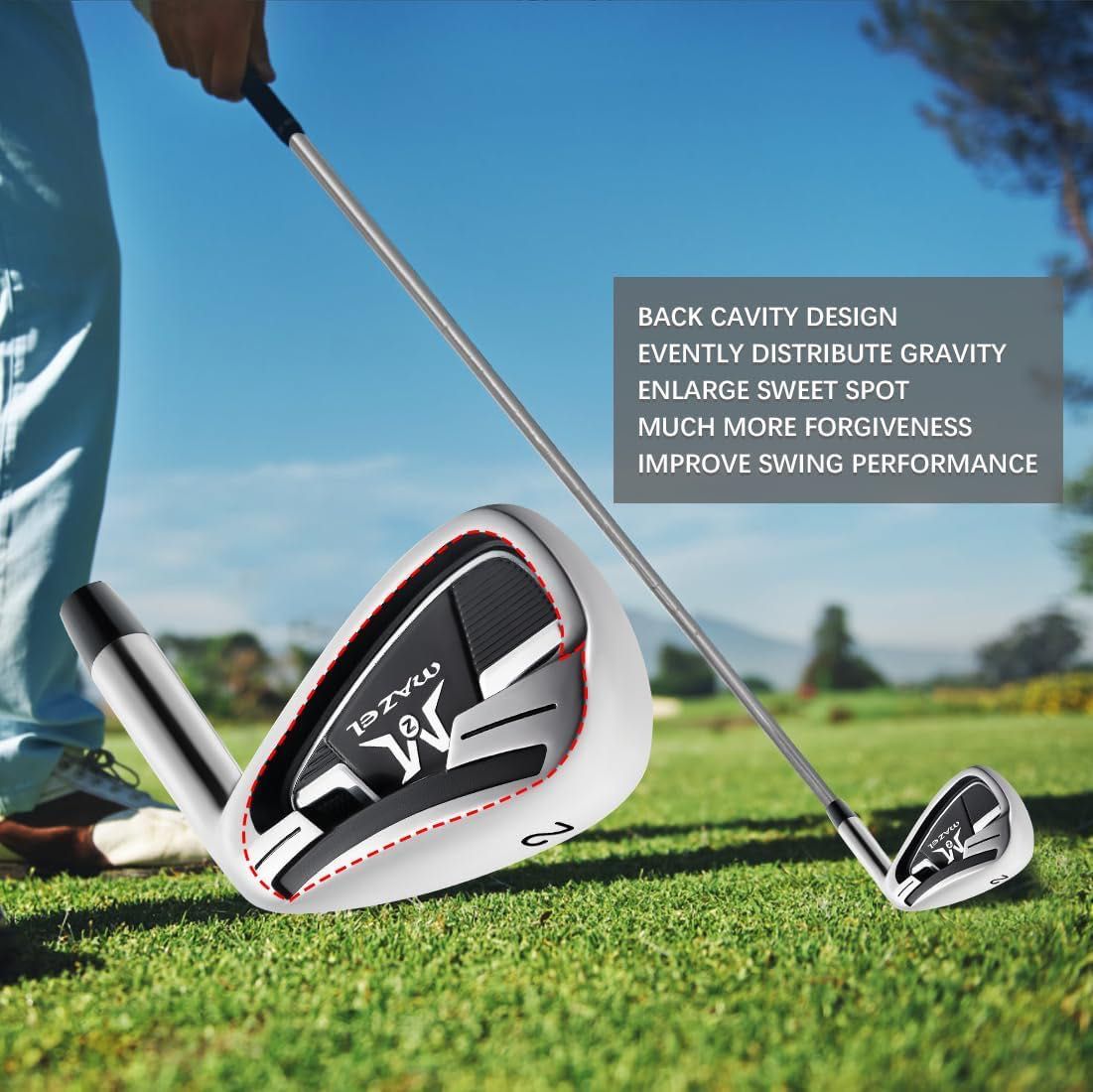 Żelazo golfowe MAZEL WM-X2 Single 1,2,3,4,5,6,7,8,9, P, S