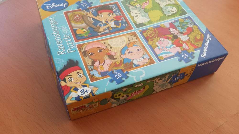 4 puzzles Jake e os piratas DISNEY