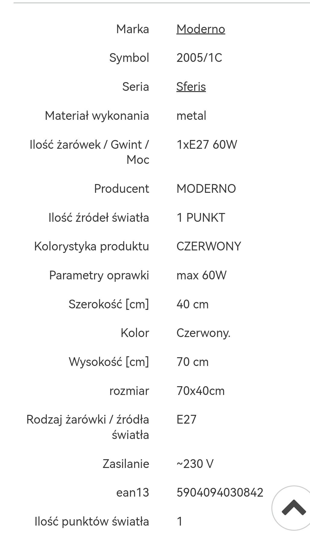 Lampa sufitowa Moderno Sferis- 2 szt.