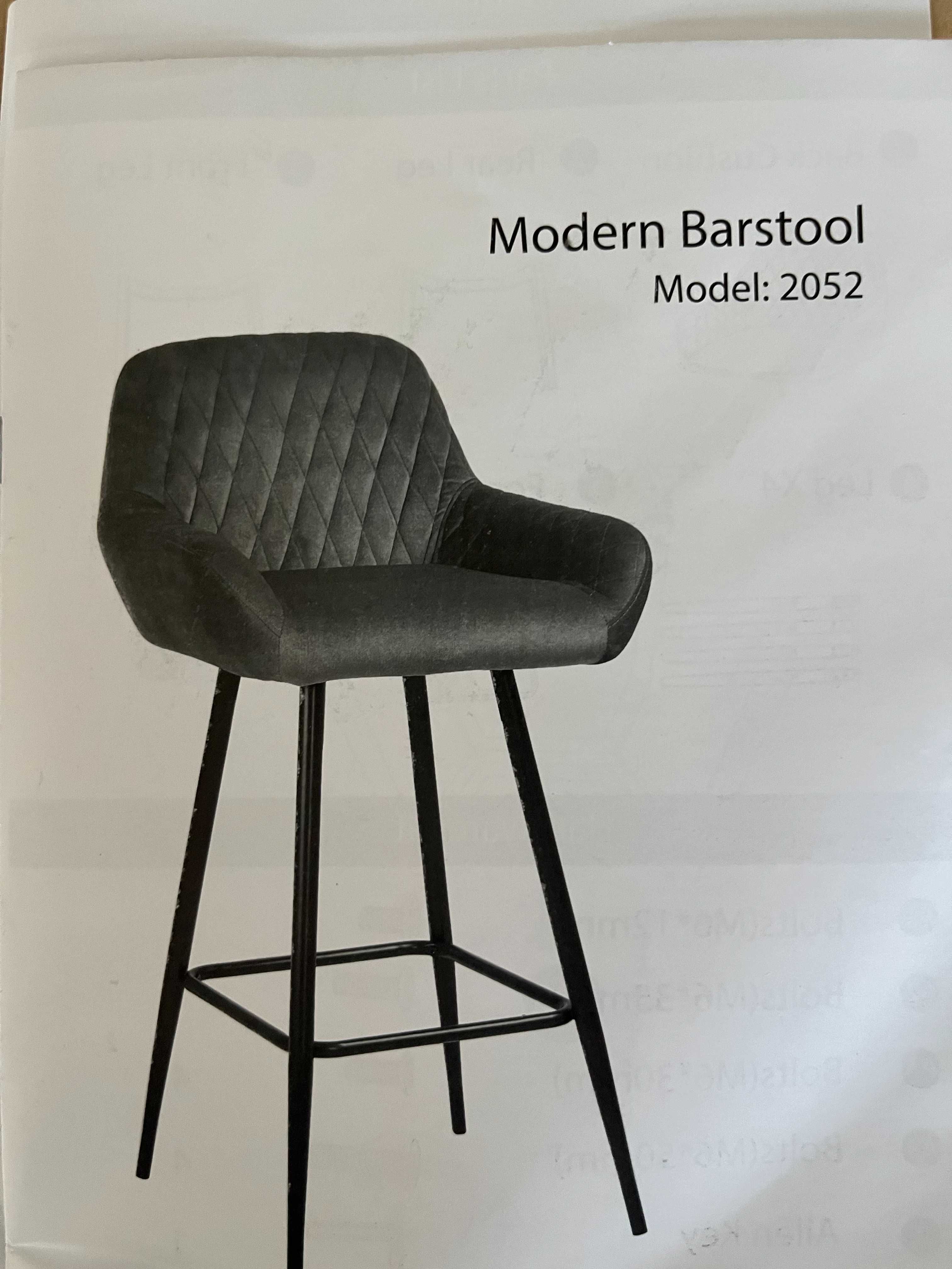 Stołek barowy, zestaw 2 szt.,