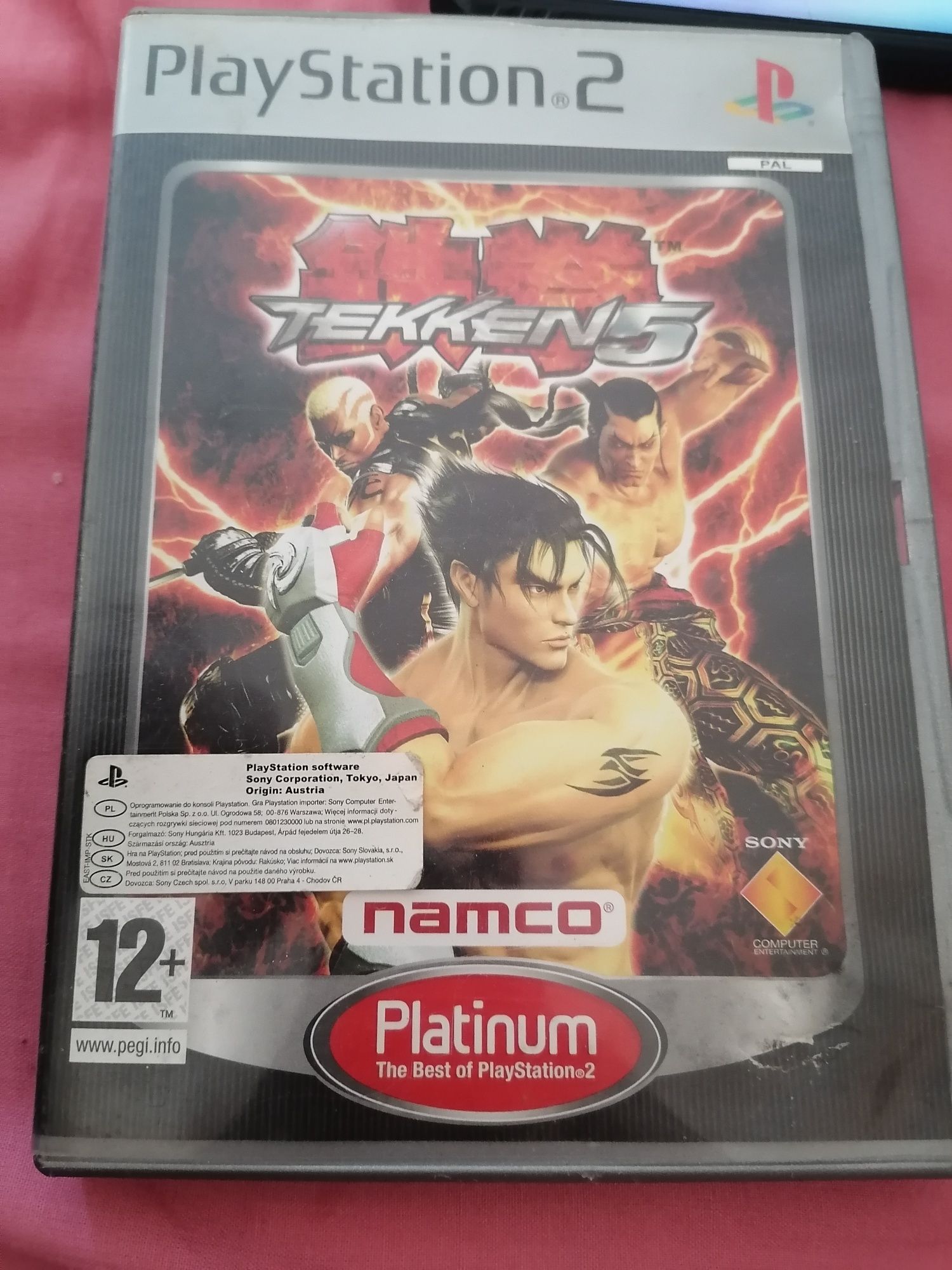 Gra Tekken 5 platinium ps2