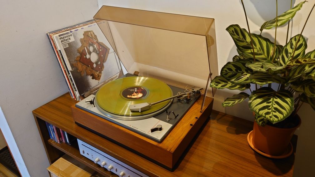 Lenco L75 gramofon manualny, drewno, vintage lata 60te