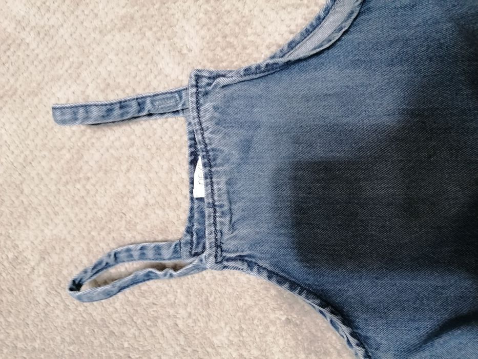 Sukienka jeansowa ogrodniczka dżinsowa NEXT 2-3 latka 98