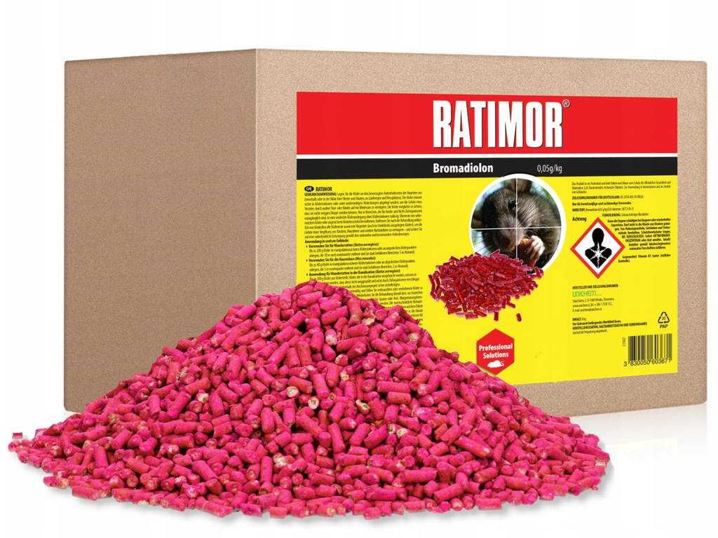 Silna trutka na gryzonie, Pellet Ratimor 10kg