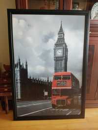 Quadro com tela com imagem de Londres