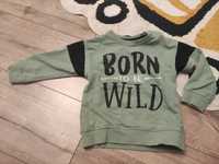 Bluza chłopięca oliwkowa rozmiar 92, Born to be wild