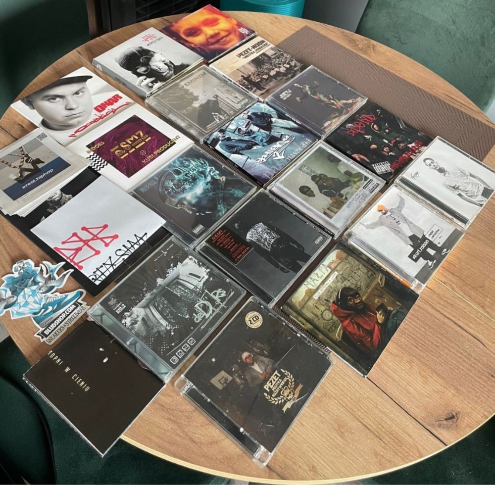 Kolekcja 16 plyt CD (G-Eazy, Pezet, Tede, Bedoes)