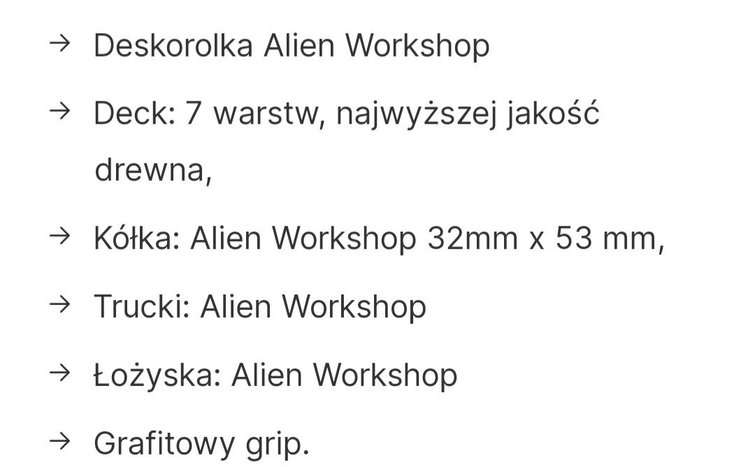 Deskorolka Alien Workshop