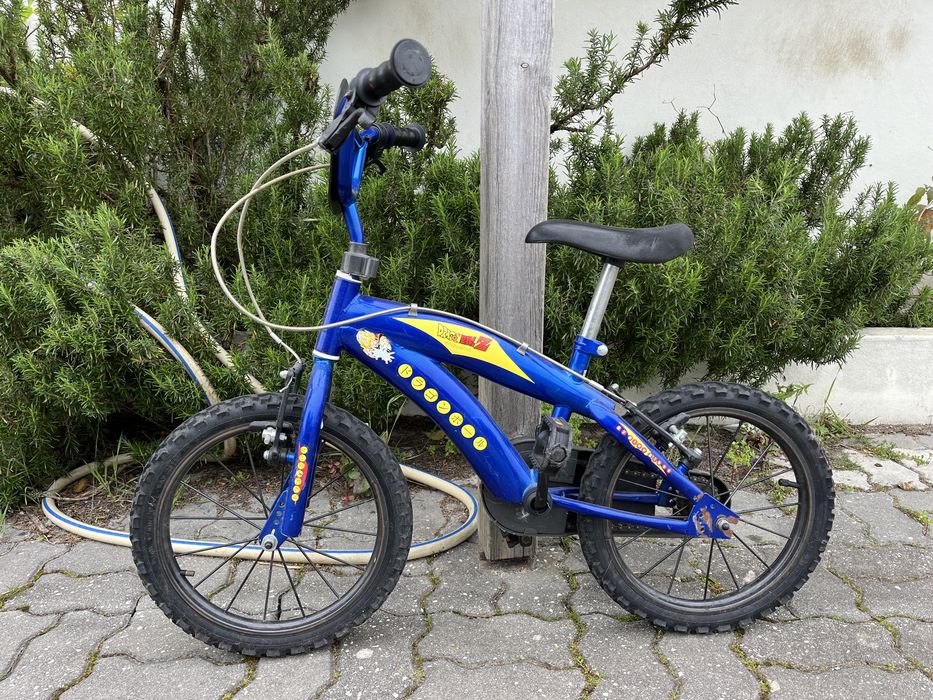 Bicicleta de criança BMX Dino roda 14 com motivos Dragon Ball Z
