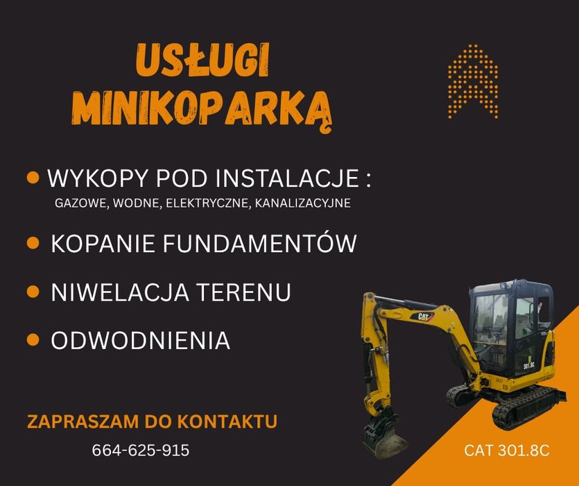 Usługi minikoparką