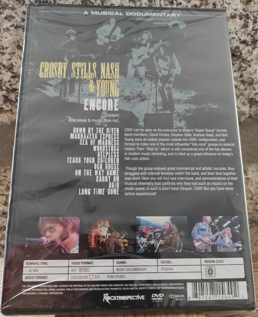 Crosby, Stills, Nash & Young - Encore DVD Novo