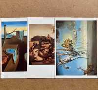 Pocztówki z obrazami Salvador Dali - 3 sztuki