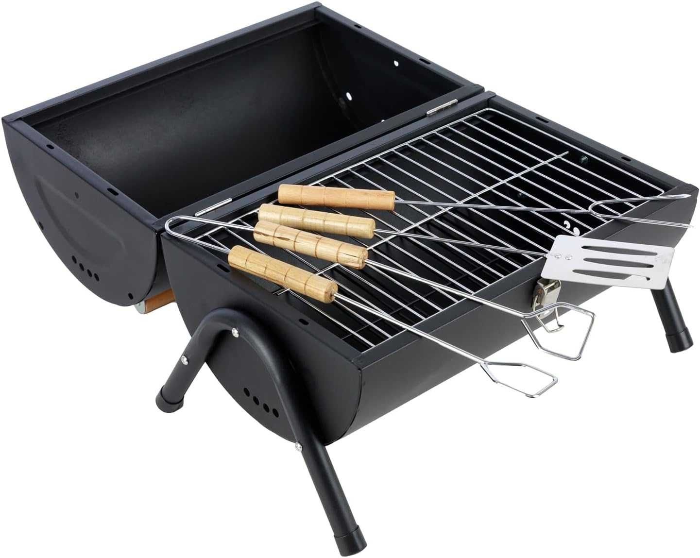 MaxxGarden Grill na węgiel drzewny podróżny mini grill stołowy piknik