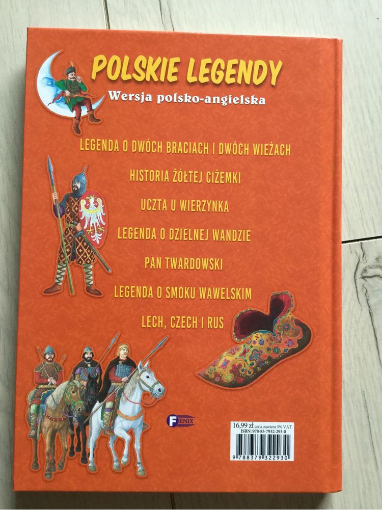 Polskie legendy, wersja polsko- angielska, nowa, nauka języka ang