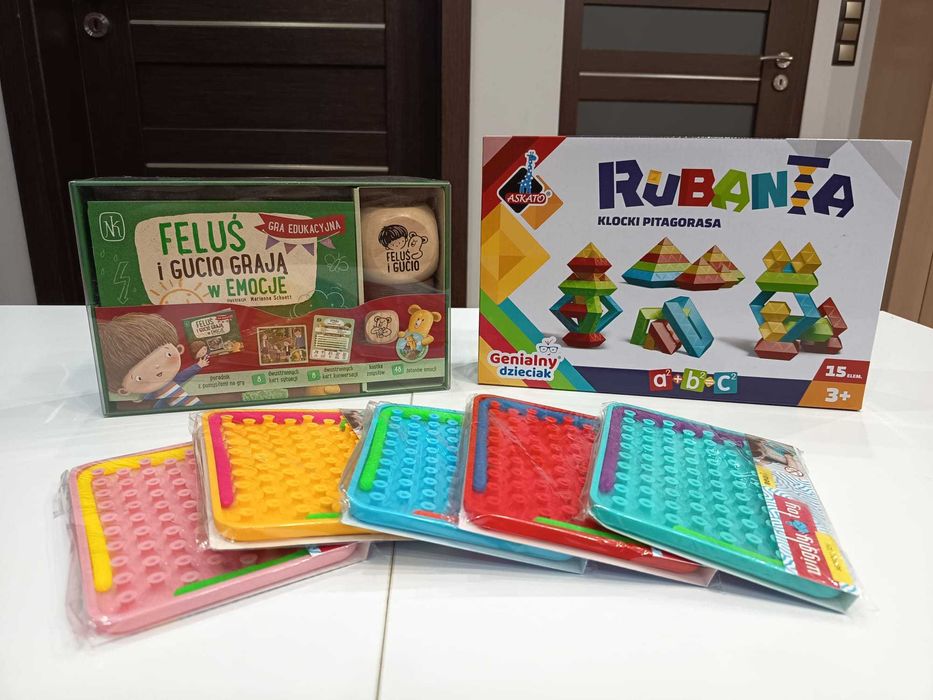 Nowa Gra Feluś i Gucio i Klocki Rubanta 15el. + Gratis !