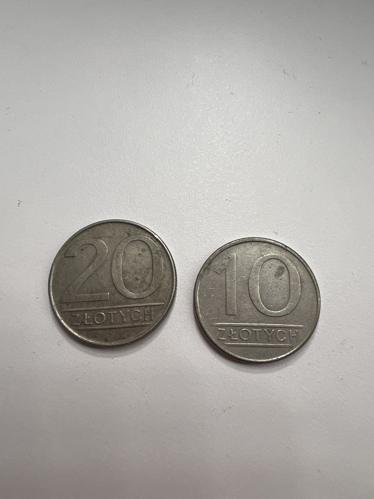 Moneta 10 zł złotych 1986 20 zł 1986 złotych