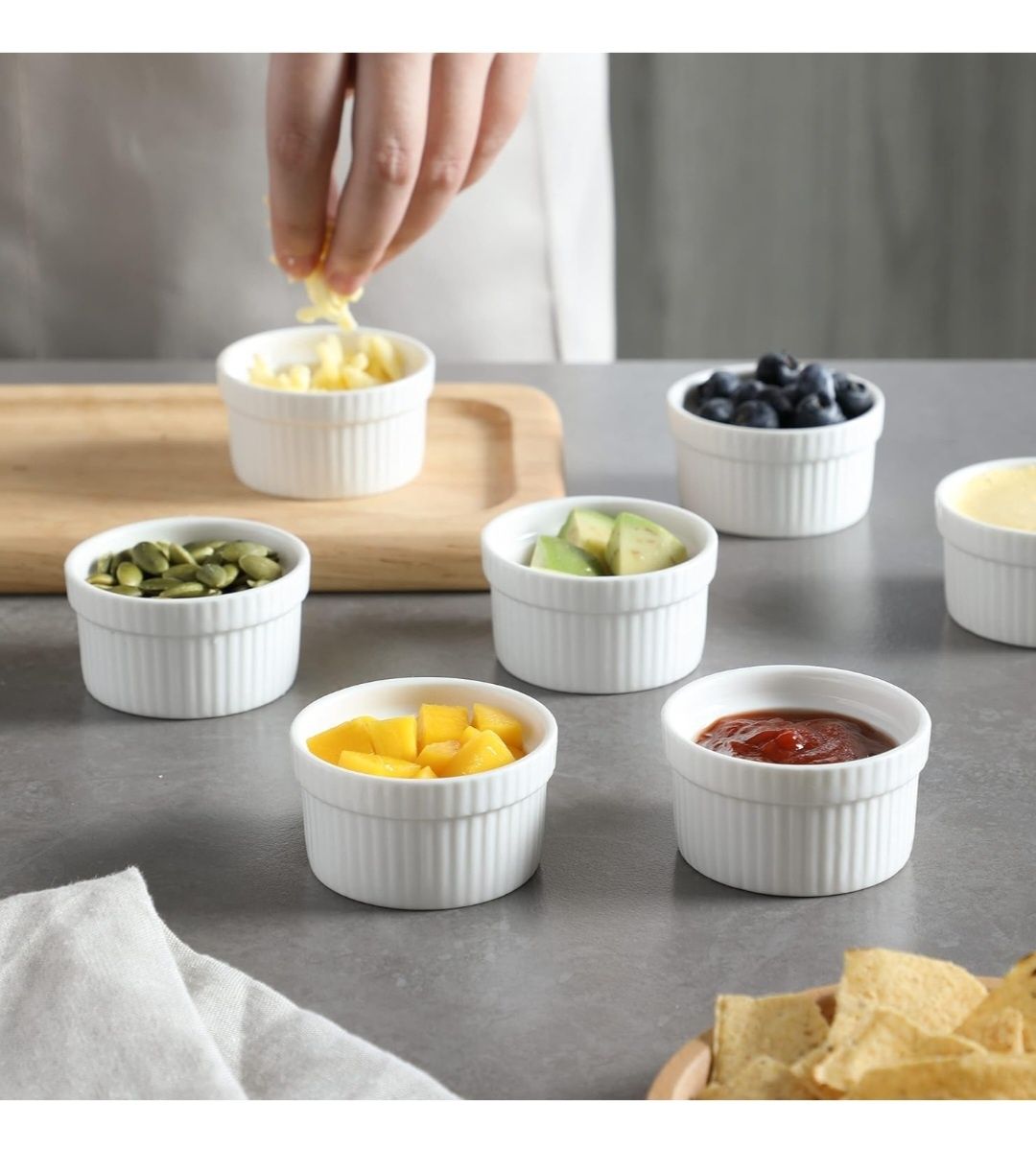 Malacasa, seria ramekin.Dish, 24-częściowy zestaw form