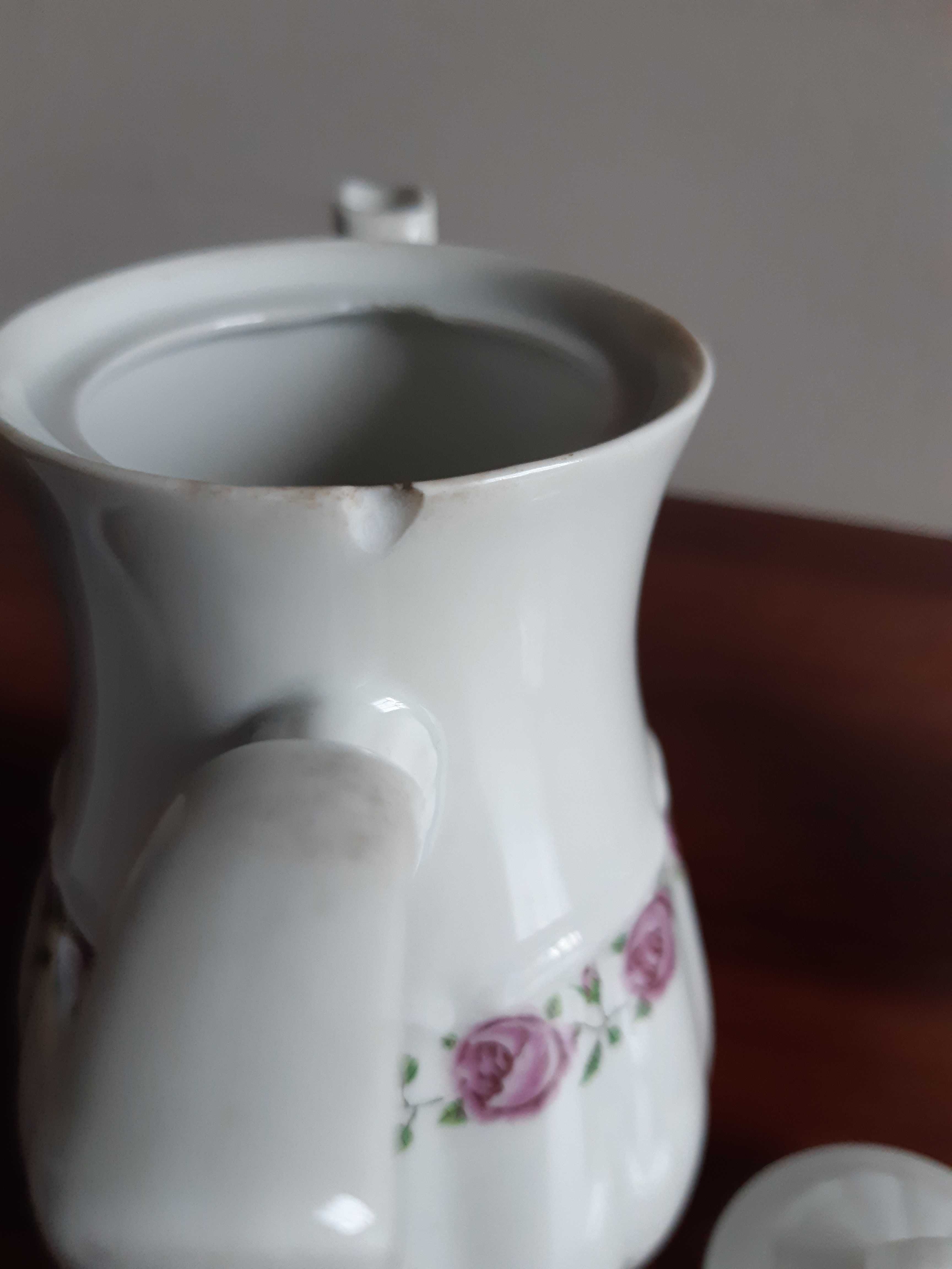 Dzbanek i cukiernica porcelana Bogucice PRL