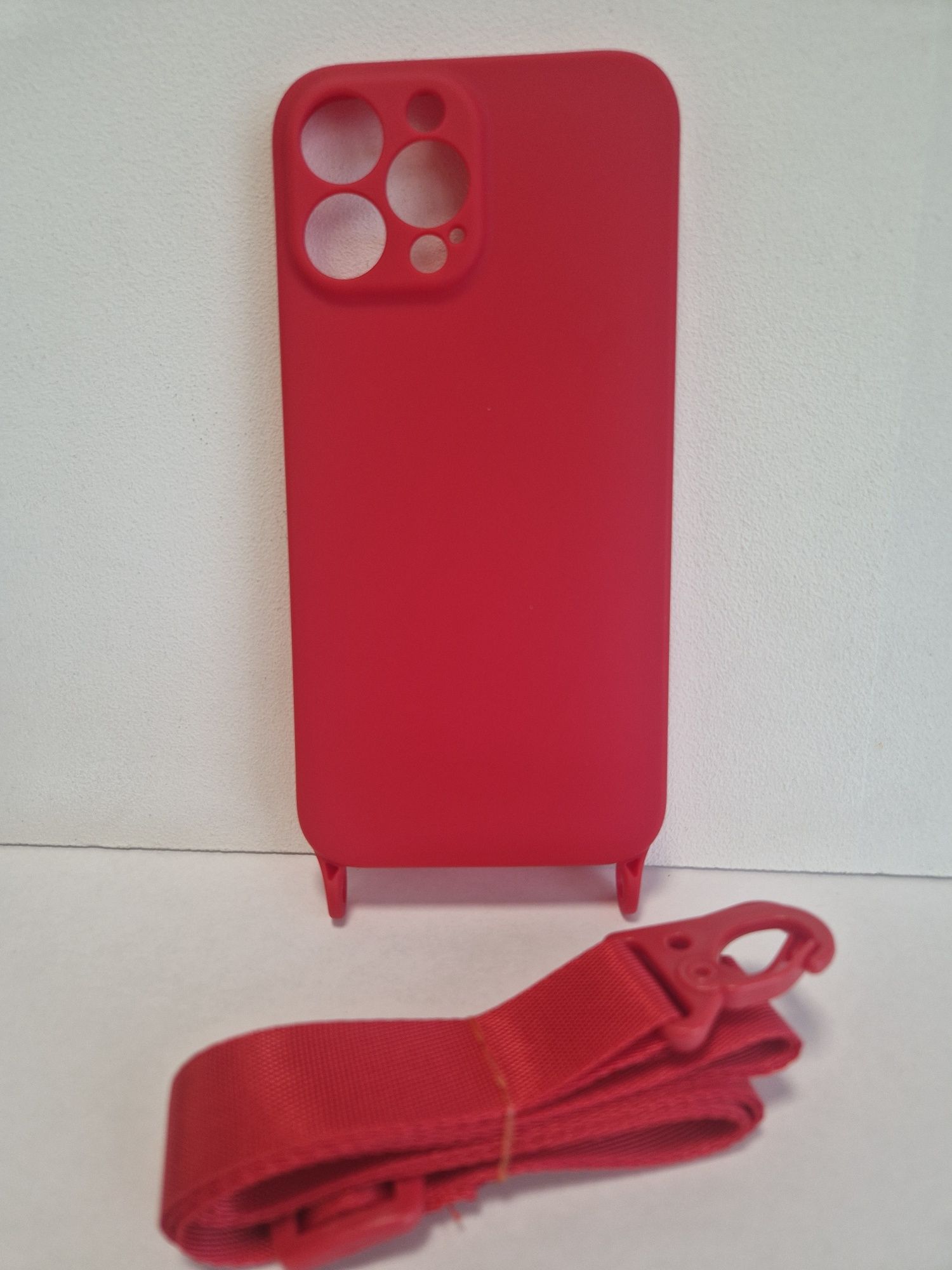 Strap Silicone Case do Iphone 13 Pro Max wzór 2 czerwony