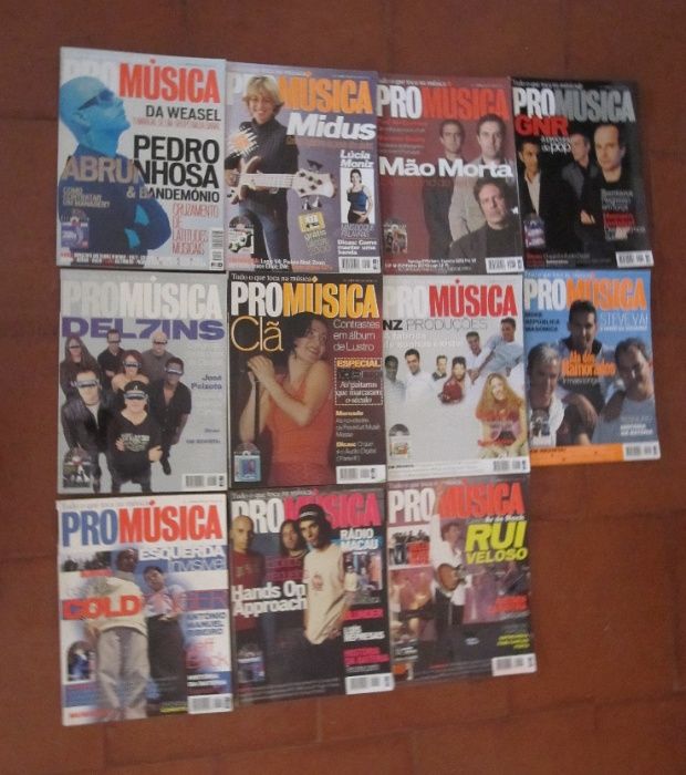 Revistas ProMúsica anos 90, 2000 e 2001