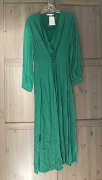 Zielona sukienka Mango, r. L