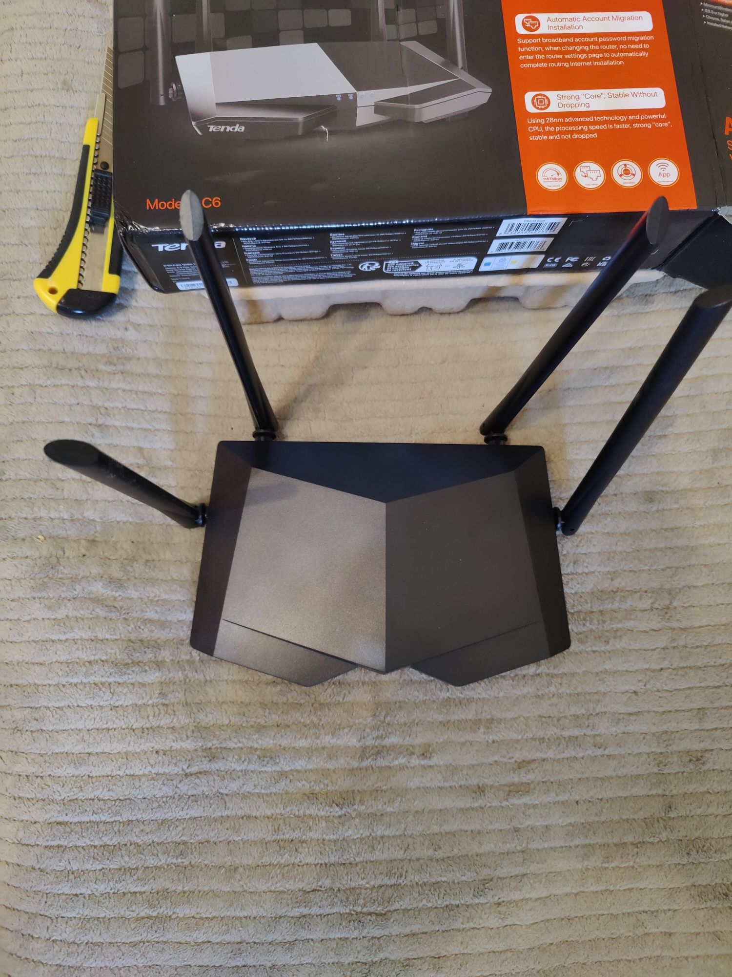 Маршрутизатор Tenda AC6 WiFi5/AC1200/1 Гбит/с
