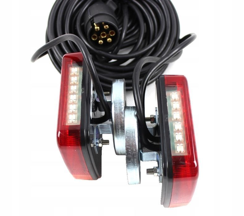 Lampy Tylne Led Diodowe Na Magnes Przyczepy 12M