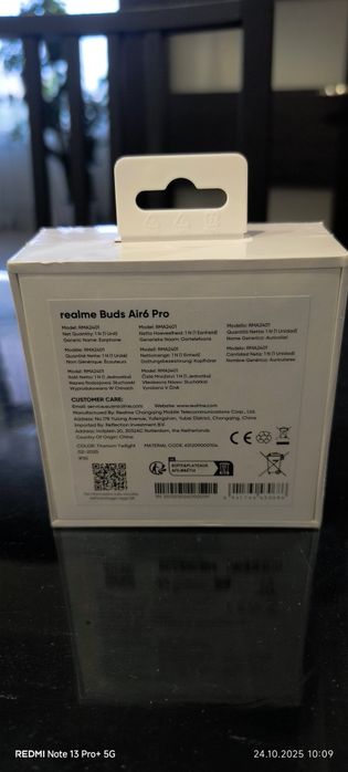 Навушники TWS realme Buds Air 6 Pro Titanium Twilight