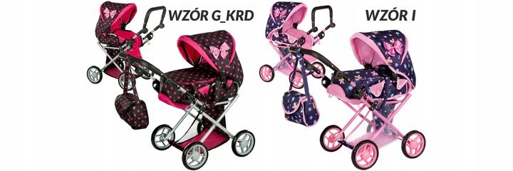 Wózek Dla Lalek Głęboki Spacerówka Gondola 3w1 Kinderplay Torba Poście