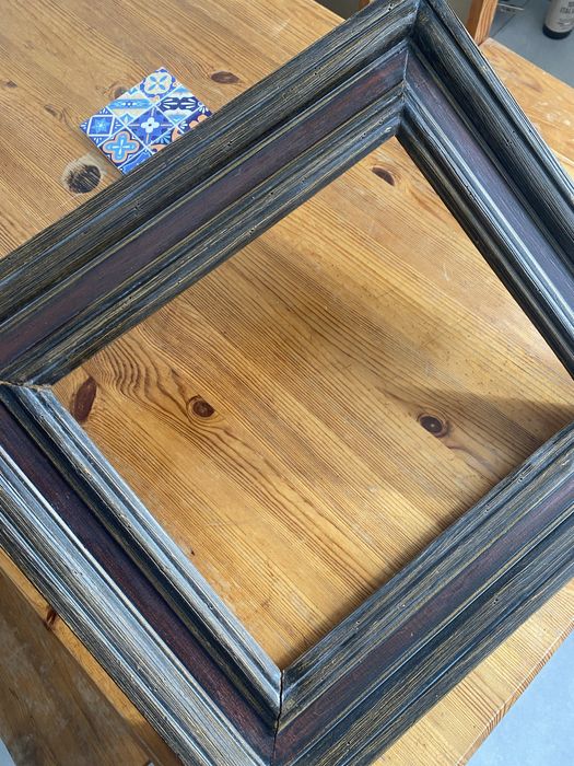 Stara drewniana rama vintage – wykonana w Meksyku