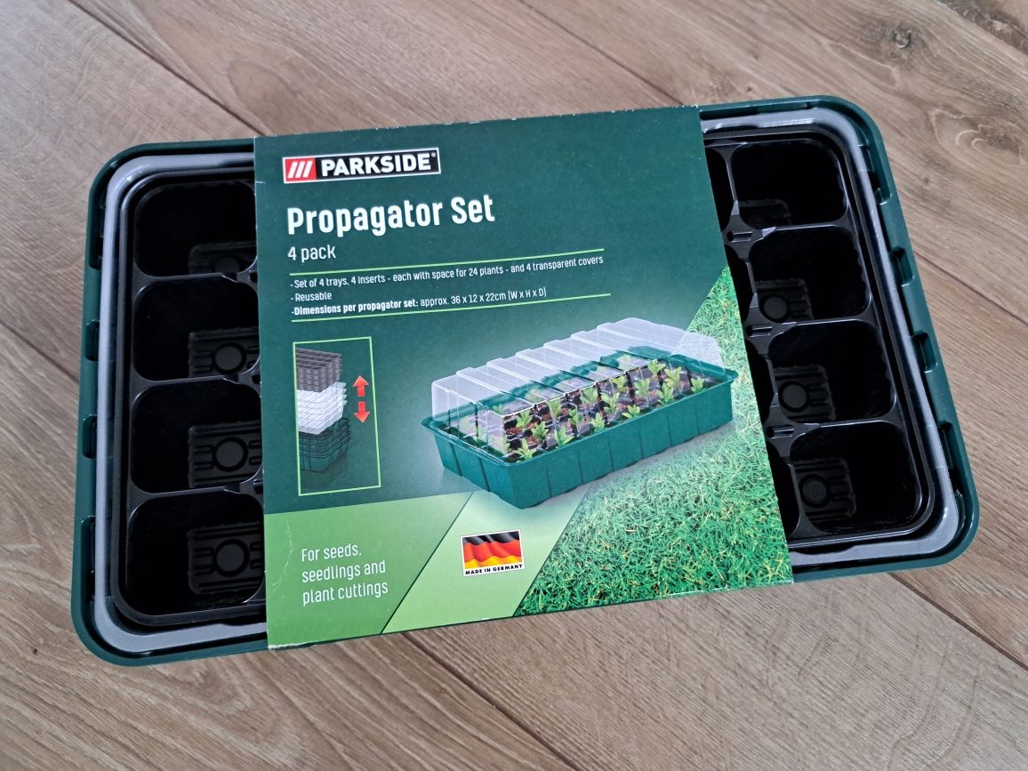 PARKSIDE Zestaw skrzynek na sadzonki, miniszklarenka 36 x 22 x 12cm