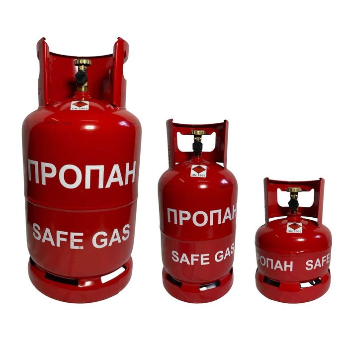 Газові балони 4,8 л, 12,3 л та 27,2 л. "SAFEGAS" (Пропан/Бутан)