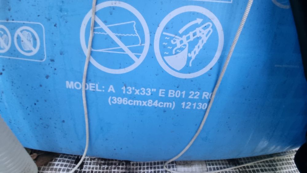 Басейн +тент, 396 см 84 см глибина, сімейний наливний