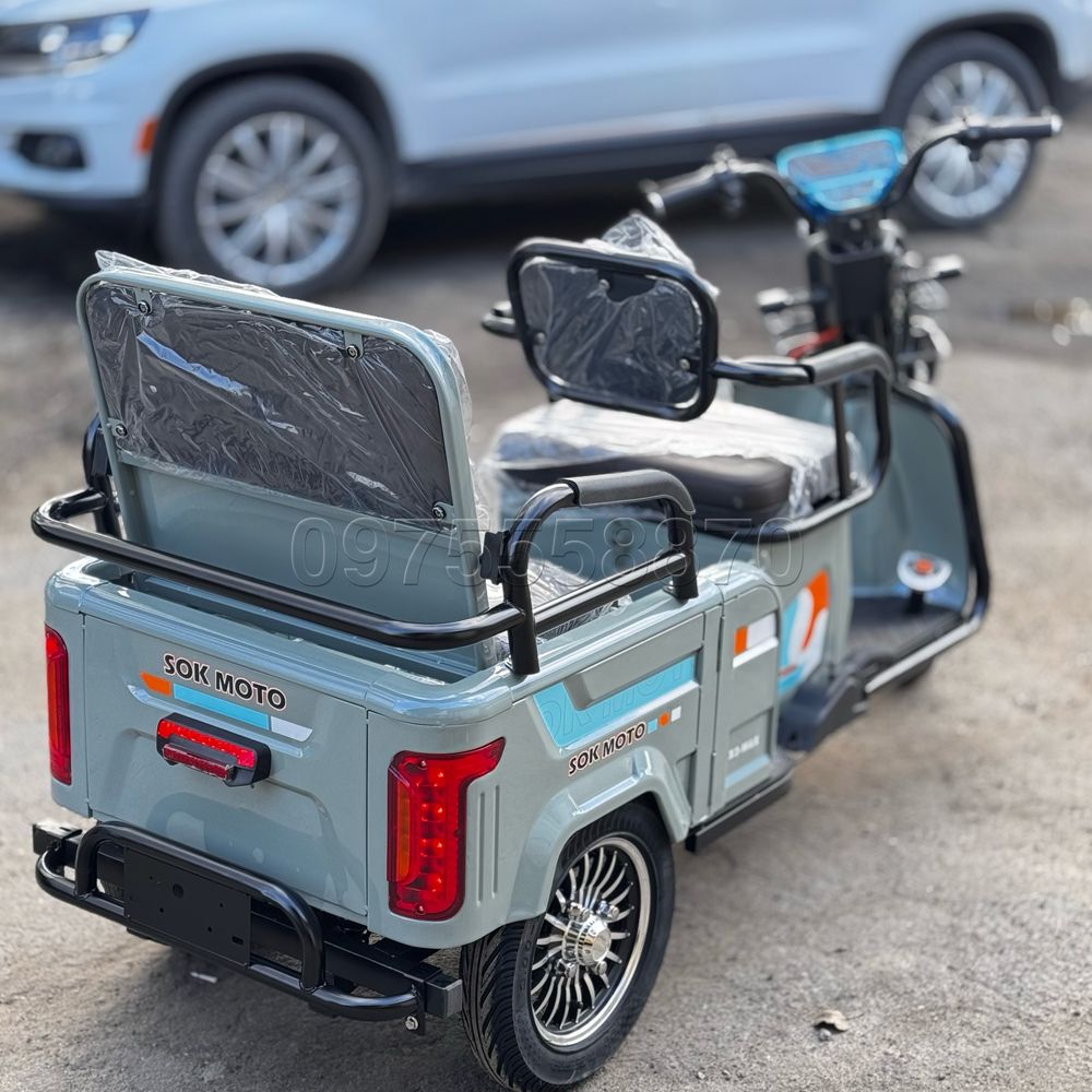 ‼️Электротрайк 2000W-72V-28Ah шини 10"