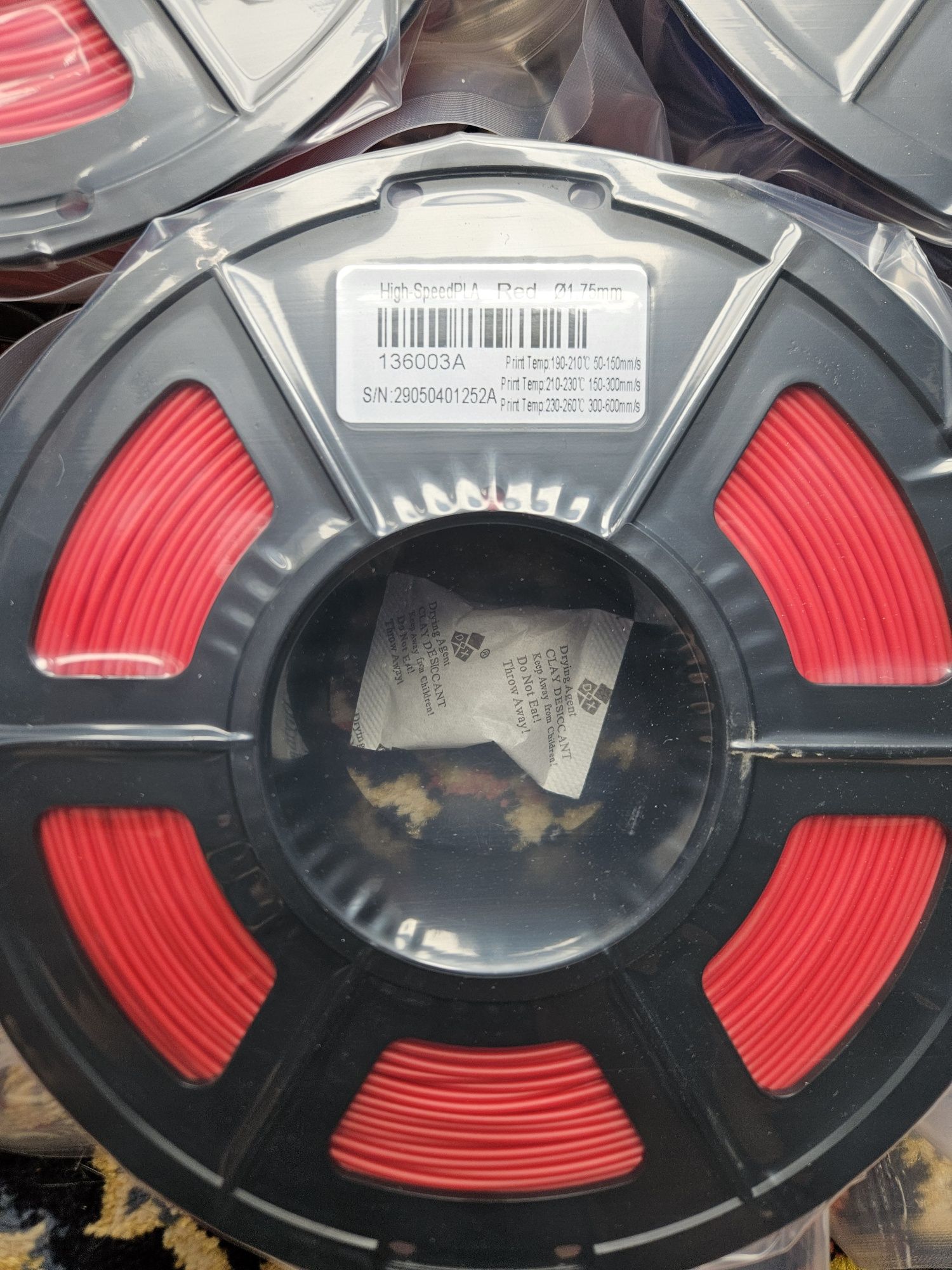 Filament do drukarki 3D high speed PLA 1kg 1.75mm Sunlu Jayo do 600mm/
