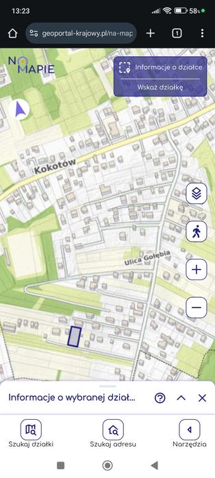 Działka budowlana Kokotów