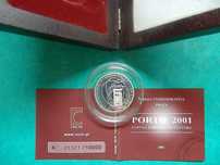 870 - INCM: Estojo Proof "Porto 2001" prata s/cinta, por 18,00