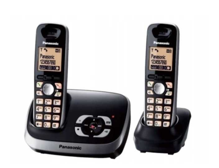 Telefon bezprzewodowy Panasonic KX-TG6522 DUO z sekretarką – komplet