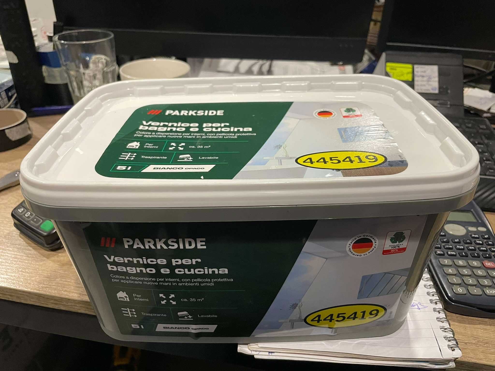 Biała farba parksite do ścian wewnątrz 5L